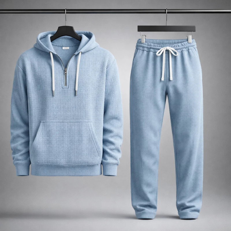 HARRISON OF CALIFORNIA | WAFFLE KNIT SET FOR MEN