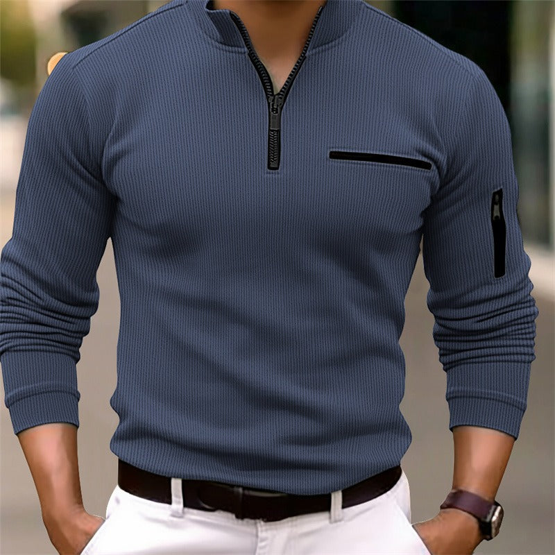 HARRISON OF CALIFORNIA | ZIP COLLAR SHIRT FOR MEN