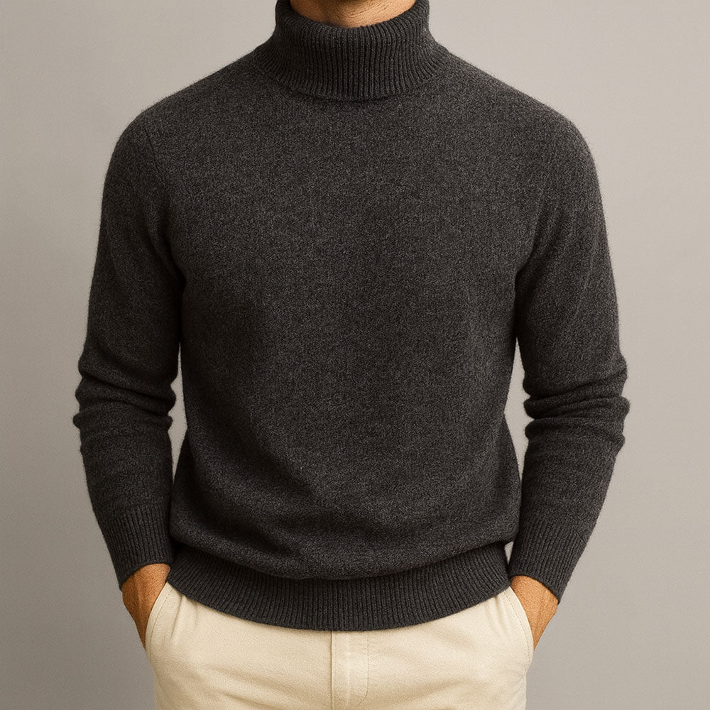 HARRISON OF CALIFORNIA | HIGH COLLAR SWEATER FOR MEN