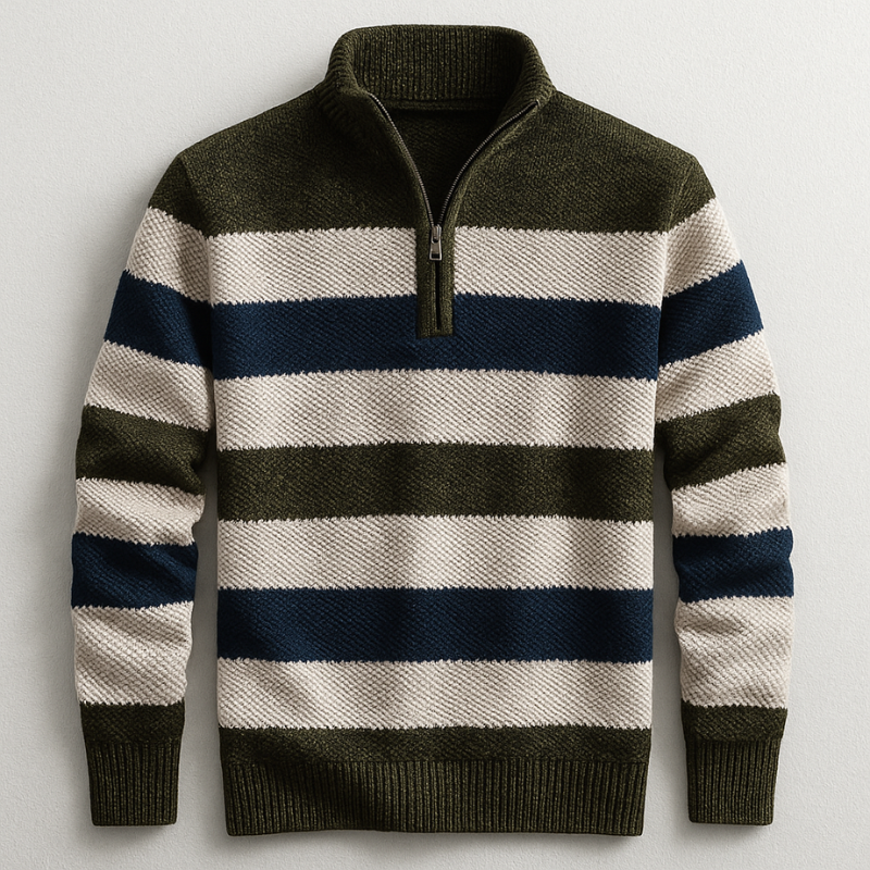 HARRISON OF CALIFORNIA | ELEGANT ZIP PULLOVER FOR MEN