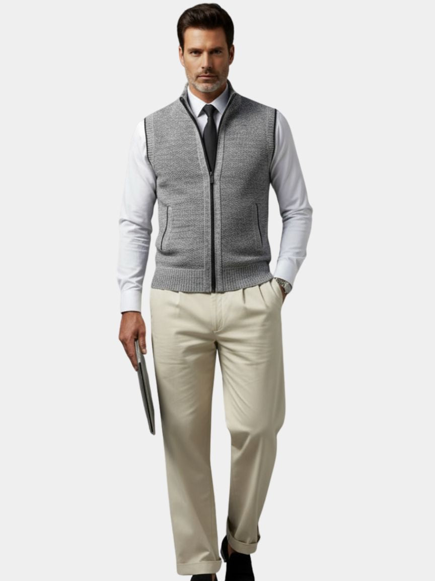HARRISON OF CALIFORNIA | FULL-ZIP VEST FOR MEN