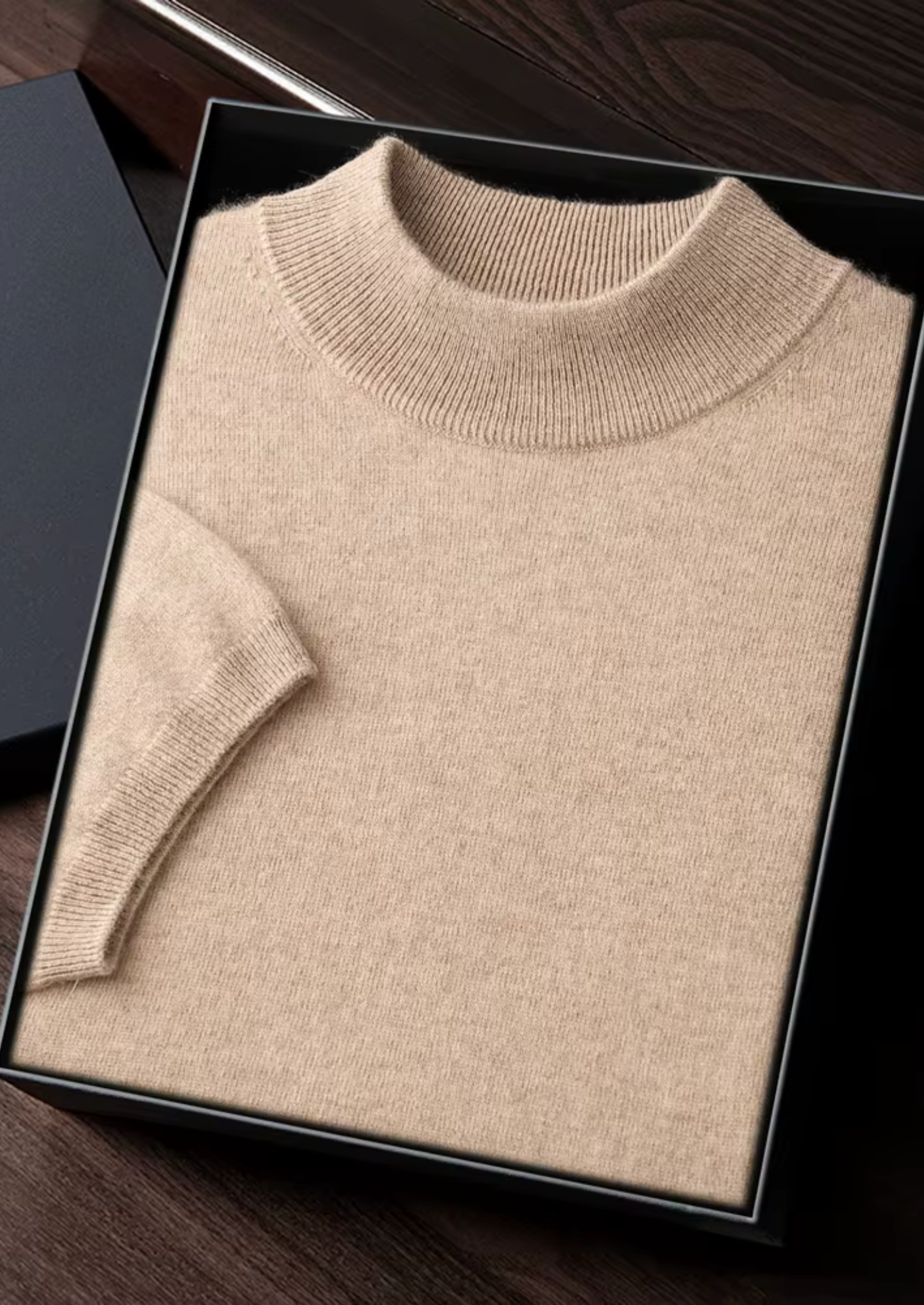 HARRISON OF CALIFORNIA | PREMIUM MOCK NECK T-SHIRT FOR MEN