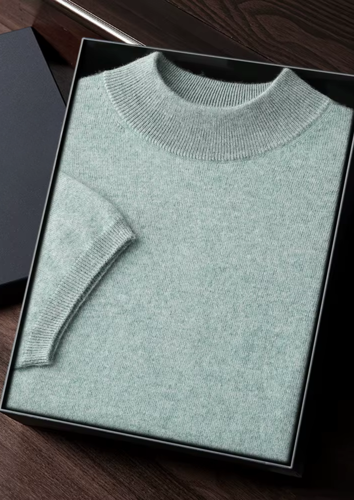 HARRISON OF CALIFORNIA | PREMIUM MOCK NECK T-SHIRT FOR MEN