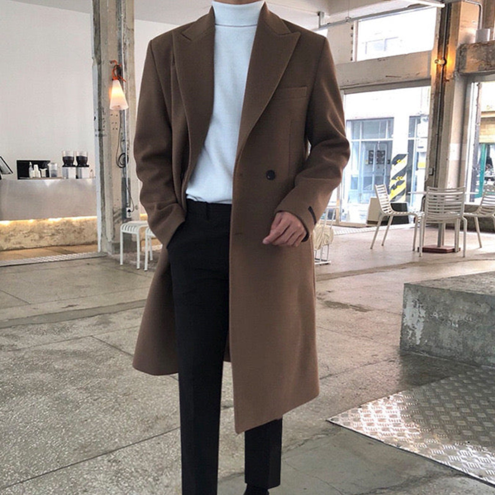 HARRISON OF CALIFORNIA | ELEGANT DOUBLE-BREASTED COAT FOR MEN