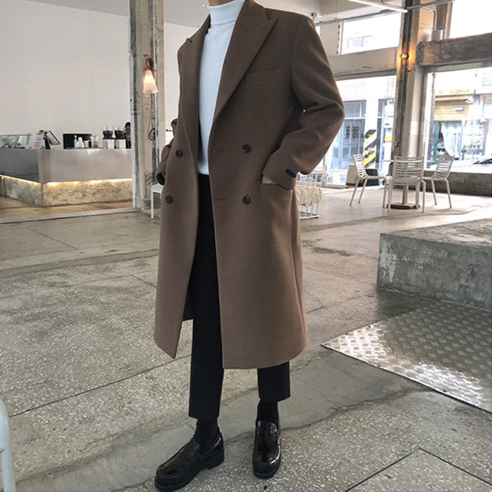 HARRISON OF CALIFORNIA | ELEGANT DOUBLE-BREASTED COAT FOR MEN