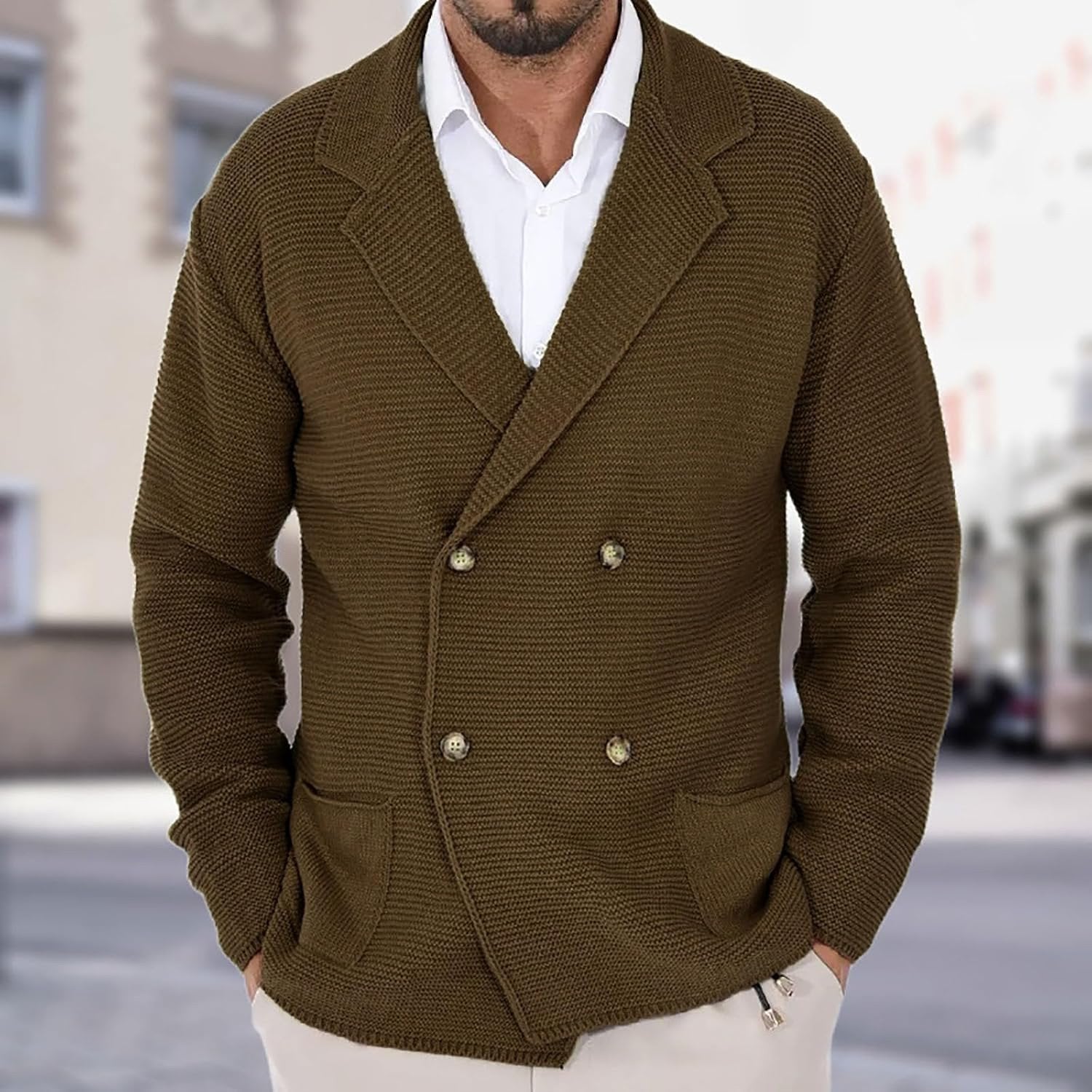 HARRISON OF CALIFORNIA | ELEGANT KNIT CARDIGAN FOR MEN