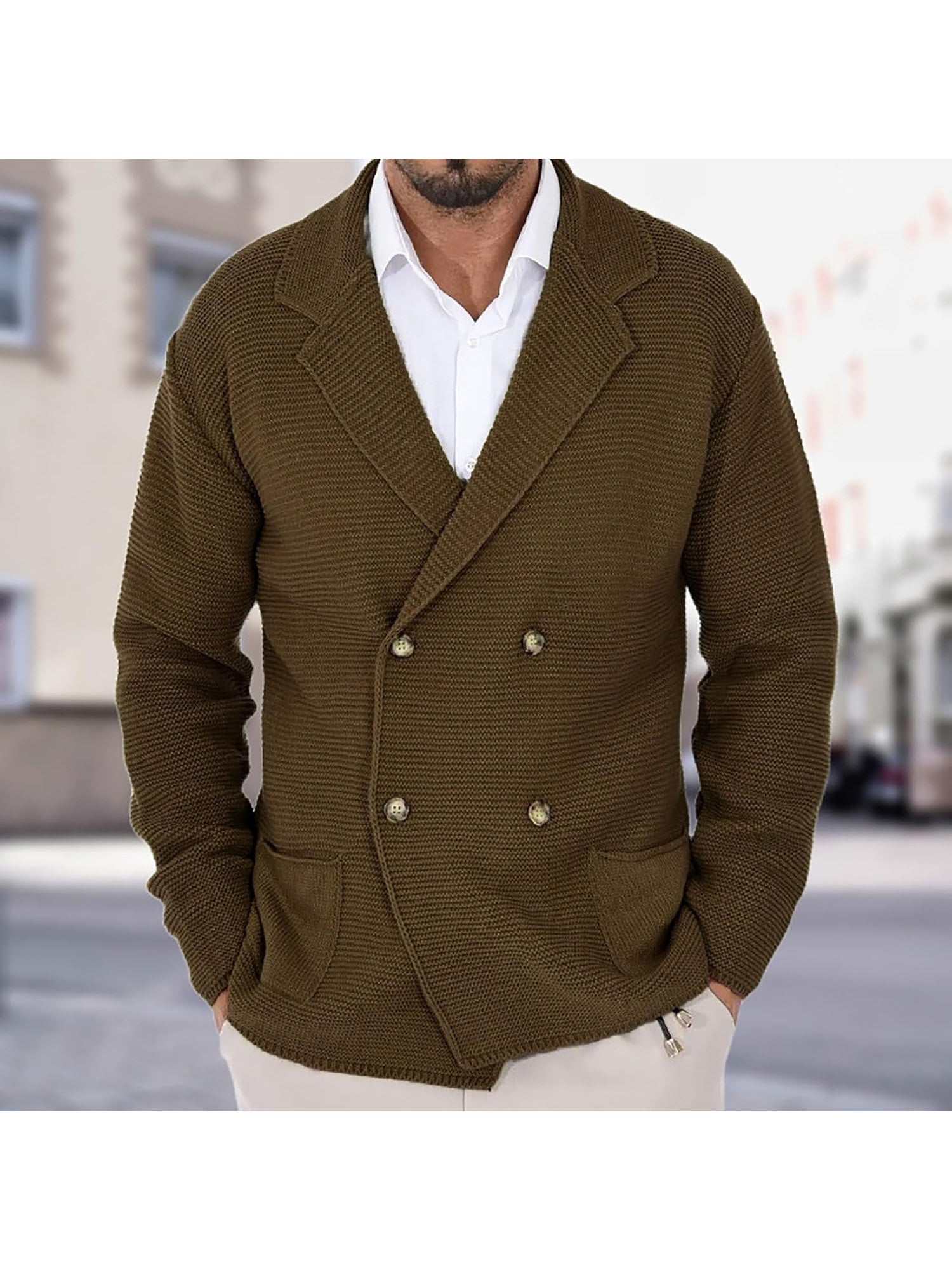 HARRISON OF CALIFORNIA | ELEGANT KNIT CARDIGAN FOR MEN