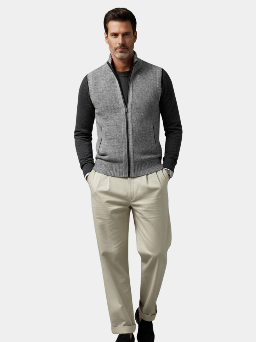 HARRISON OF CALIFORNIA | FULL-ZIP VEST FOR MEN