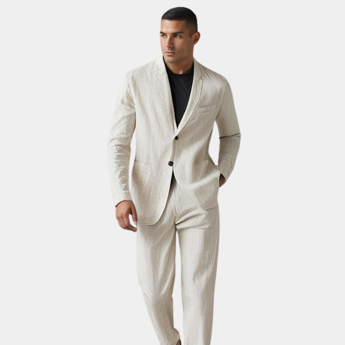 HARRISON OF CALIFORNIA | LINEN BLEND SUIT FOR MEN