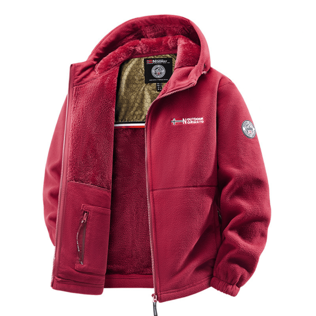 HARRISON OF CALIFORNIA | INSULATED FLEECE BOMBER JACKET FOR MEN