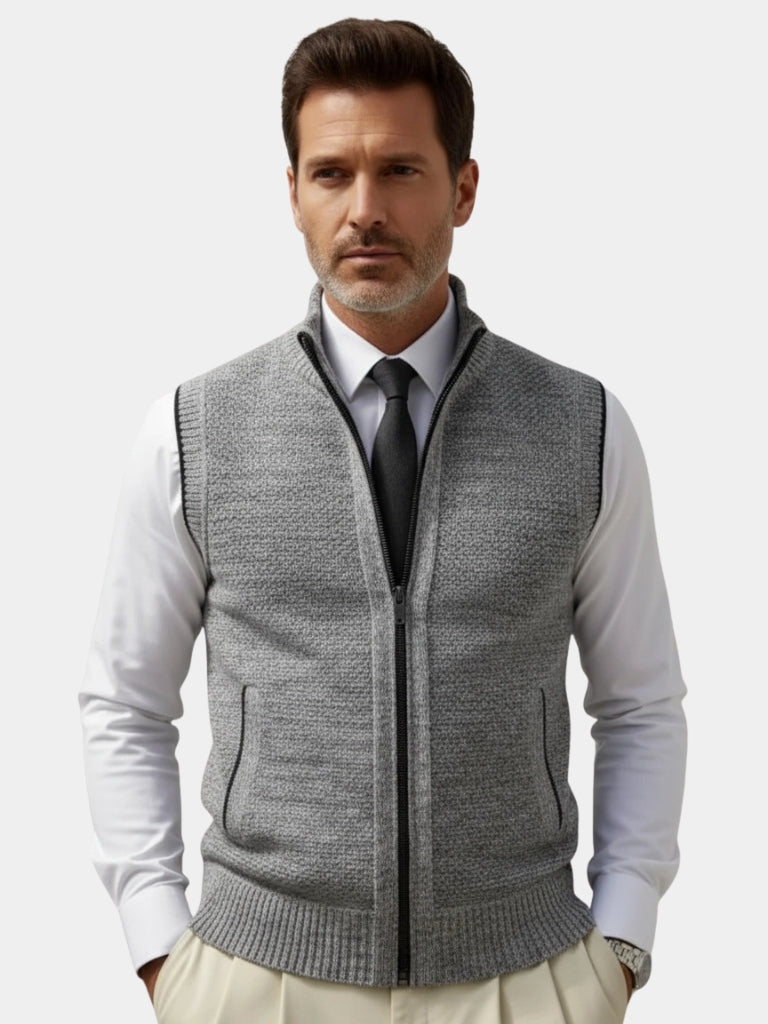 HARRISON OF CALIFORNIA | FULL-ZIP VEST FOR MEN