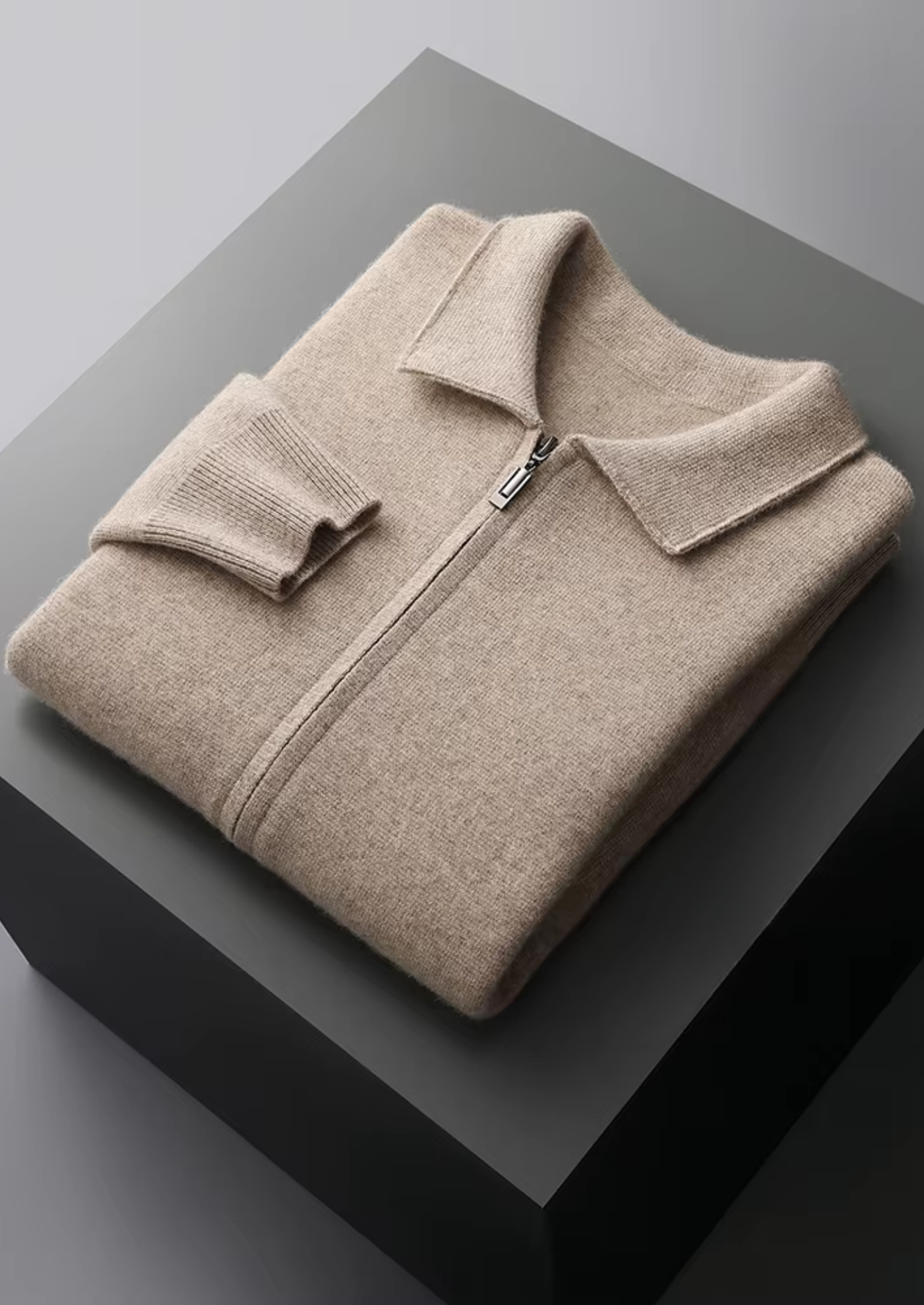HARRISON OF CALIFORNIA | ZIP POLO CARDIGAN FOR MEN