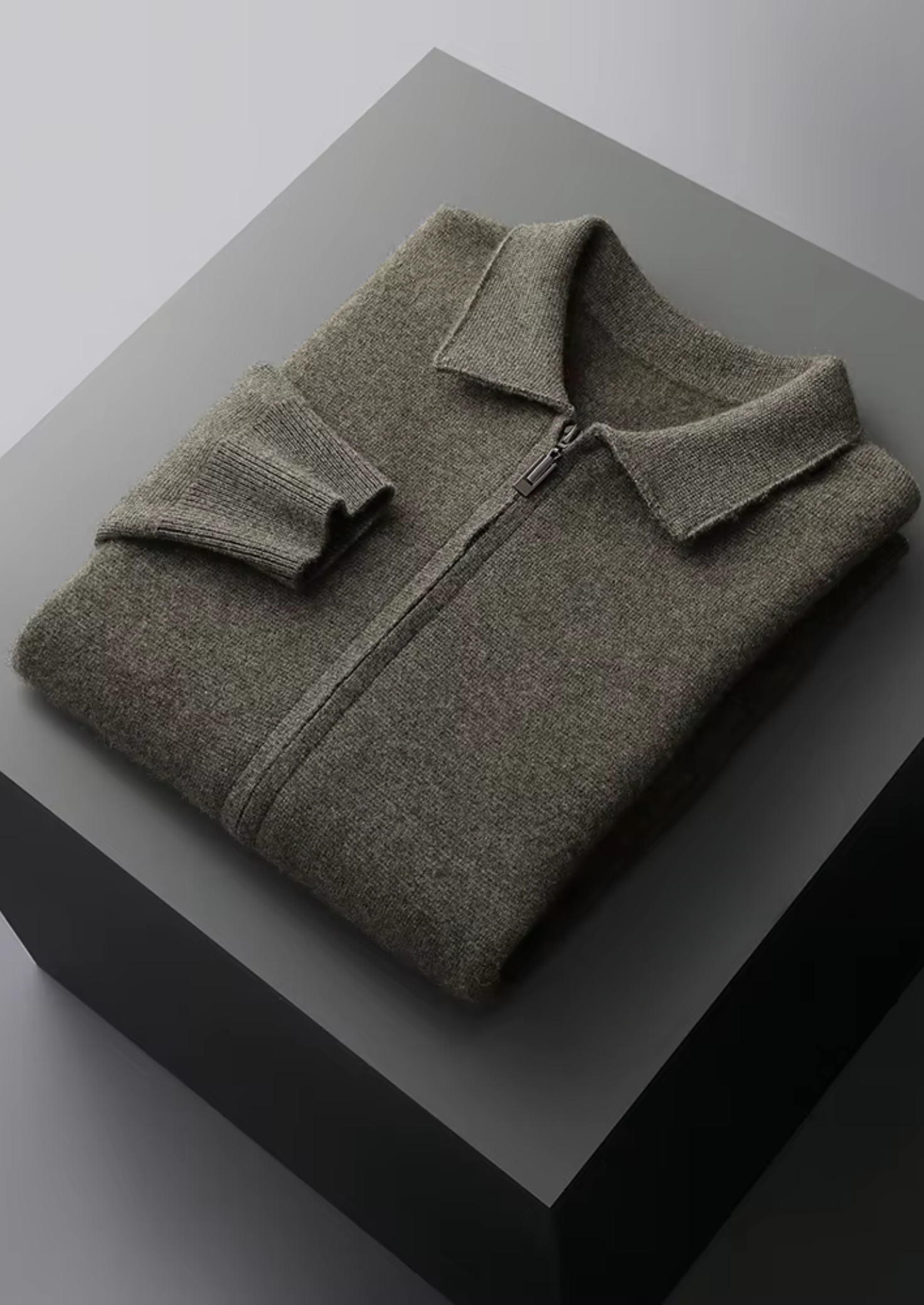 HARRISON OF CALIFORNIA | ZIP POLO CARDIGAN FOR MEN