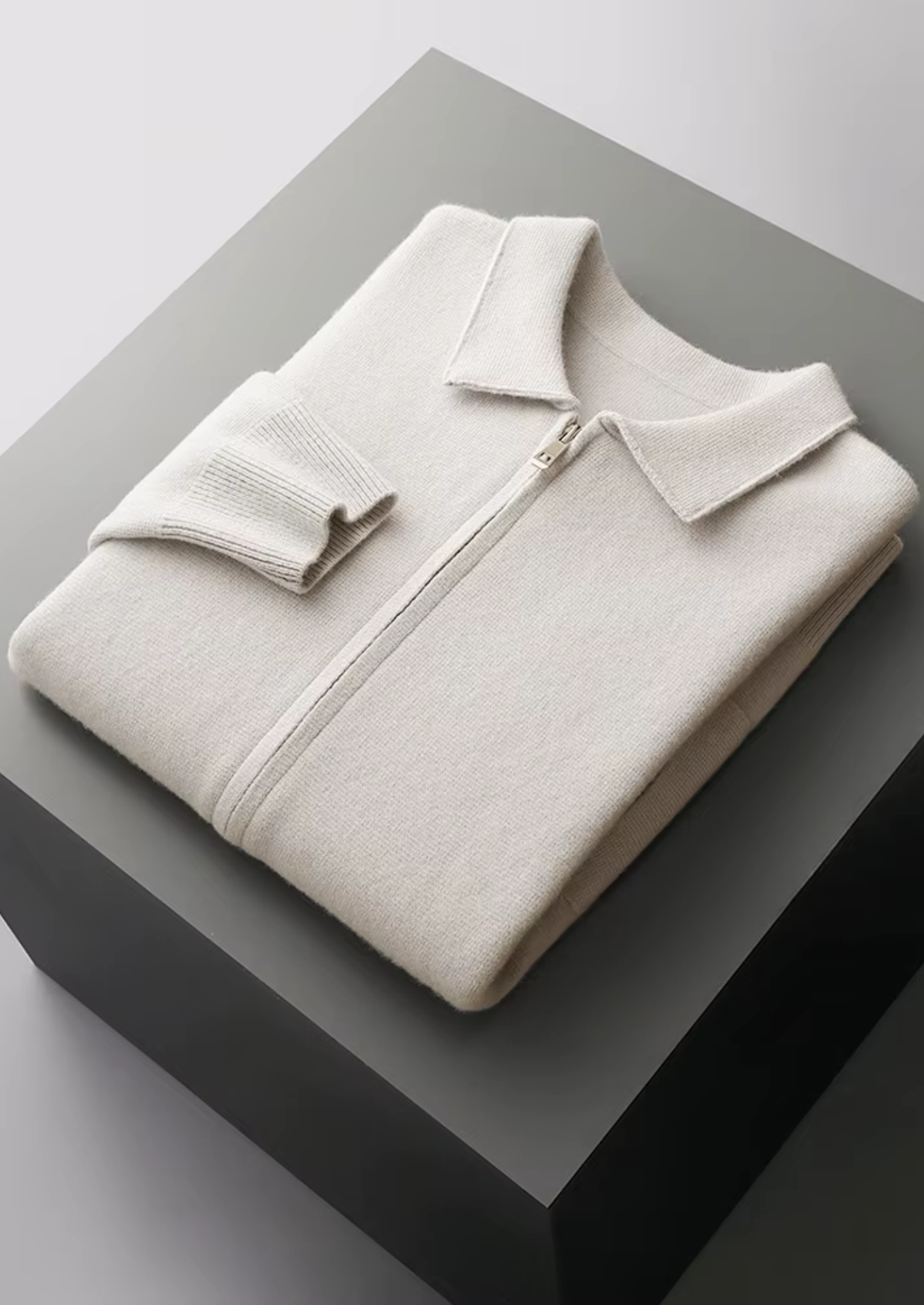 HARRISON OF CALIFORNIA | ZIP POLO CARDIGAN FOR MEN