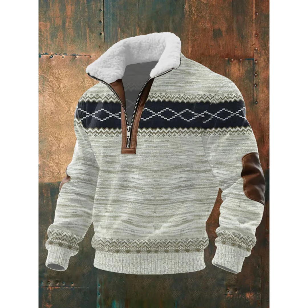 HARRISON OF CALIFORNIA | HIGH COLLAR FLEECE SWEATER