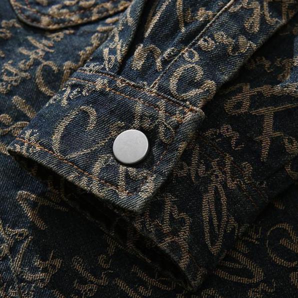 HARRISON OF CALIFORNIA | EMBROIDERED DENIM JACKET FOR MEN