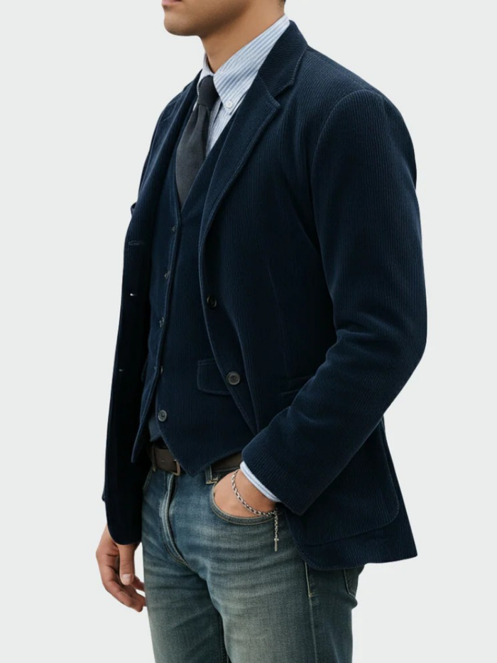 HARRISON OF CALIFORNIA | REFINED CORDUROY BLAZER SUIT FOR MEN