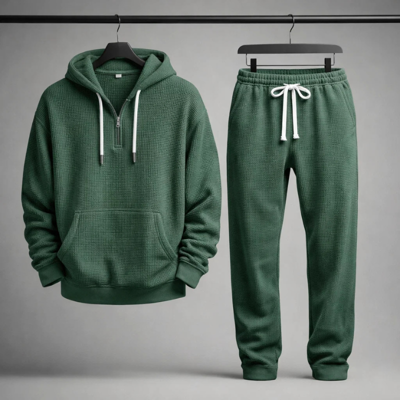 HARRISON OF CALIFORNIA | WAFFLE KNIT SET FOR MEN