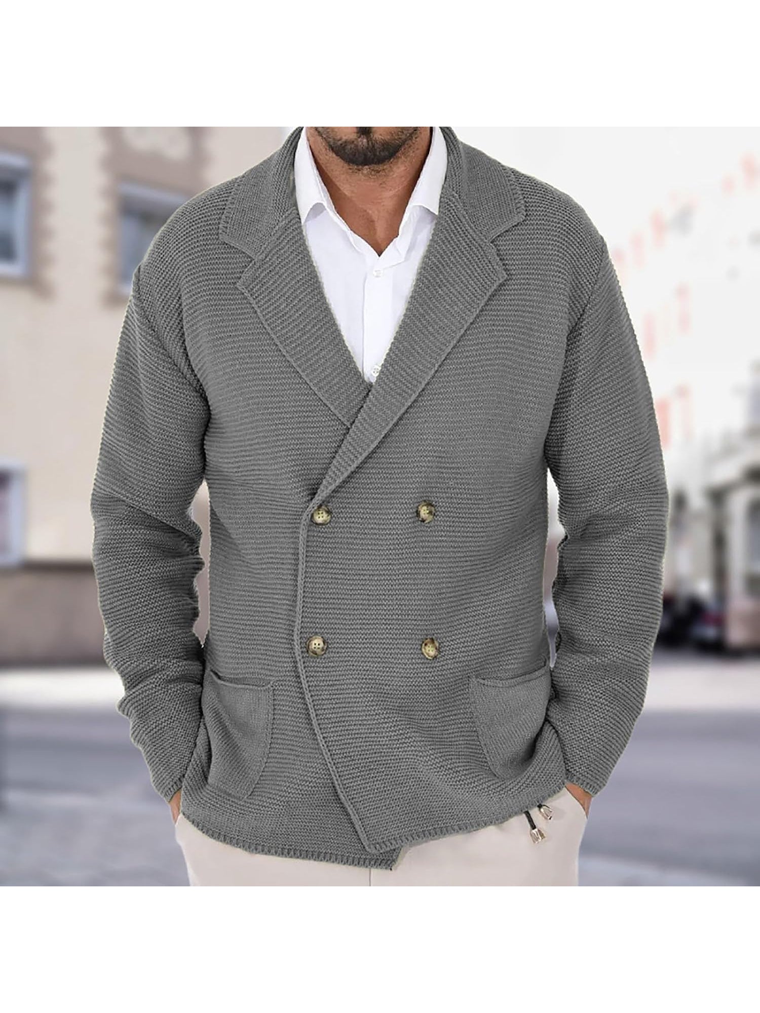 HARRISON OF CALIFORNIA | ELEGANT KNIT CARDIGAN FOR MEN