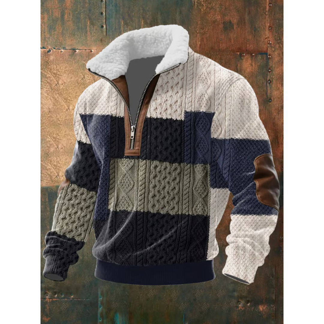 HARRISON OF CALIFORNIA | HIGH COLLAR FLEECE SWEATER