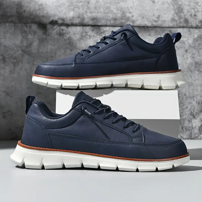 HARRISON OF CALIFORNIA | LEATHER SNEAKERS WITH SUPPORT