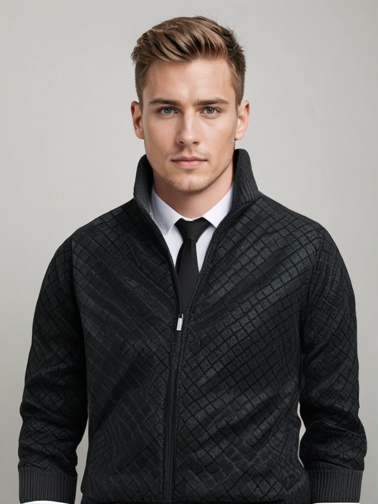 HARRISON OF CALIFORNIA | ZIP-UP CARDIGAN FOR MEN