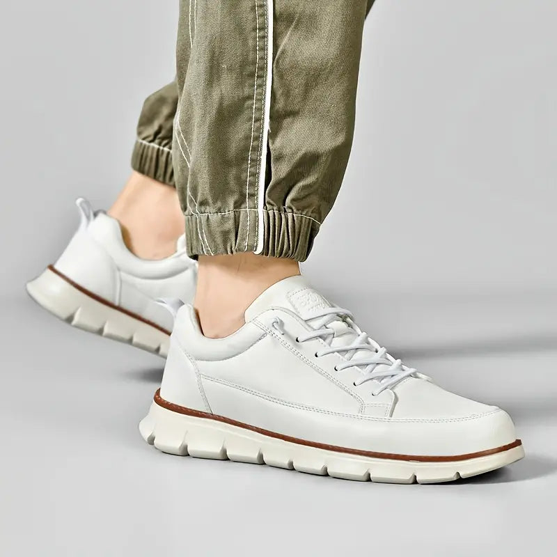 HARRISON OF CALIFORNIA | LEATHER SNEAKERS WITH SUPPORT