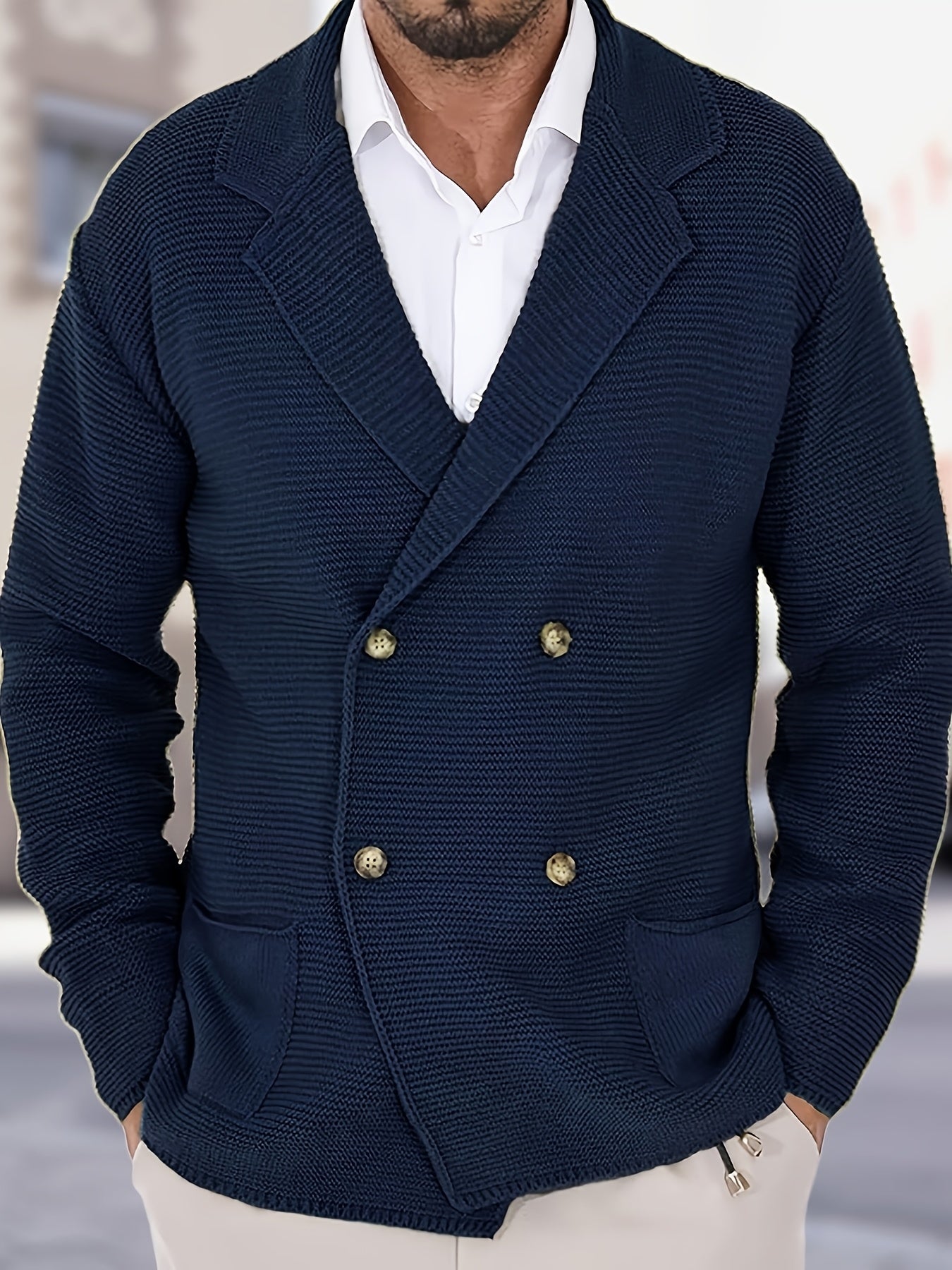 HARRISON OF CALIFORNIA | ELEGANT KNIT CARDIGAN FOR MEN