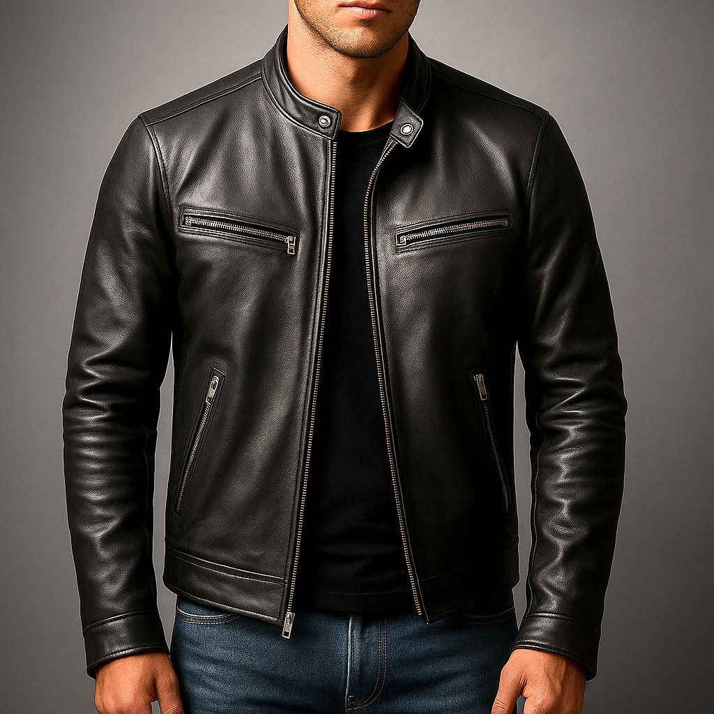 HARRISON OF CALIFORNIA | CLASSIC AND ELEGANT ZIP-UP JACKET FOR MEN