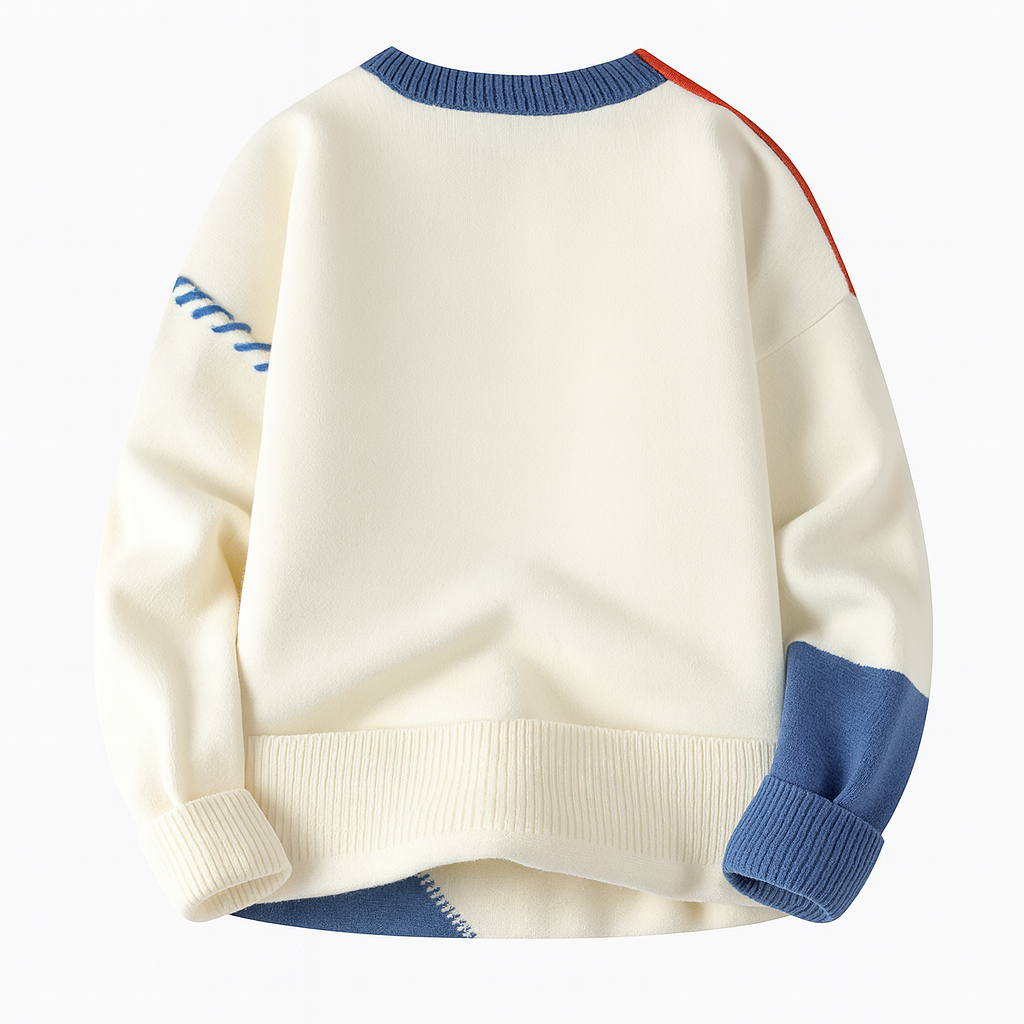 HARRISON OF CALIFORNIA | MEN'S PATCHWORK SWEATER