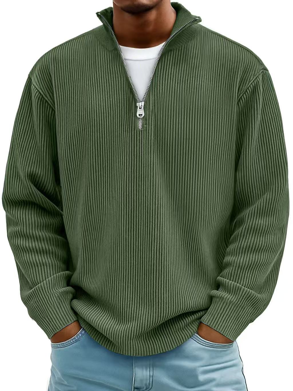 HARRISON OF CALIFORNIA | TRENDY MEN'S HALF ZIP SWEATER