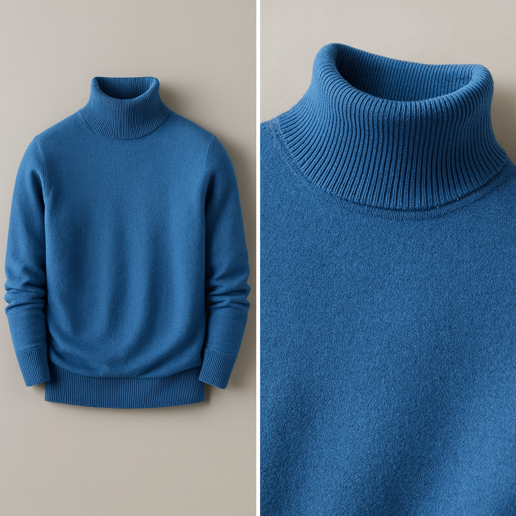 HARRISON OF CALIFORNIA | HIGH COLLAR SWEATER FOR MEN