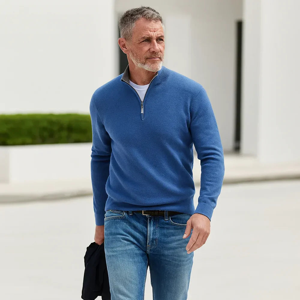 HARRISON OF CALIFORNIA | ZIP-UP PULLOVER FOR MEN