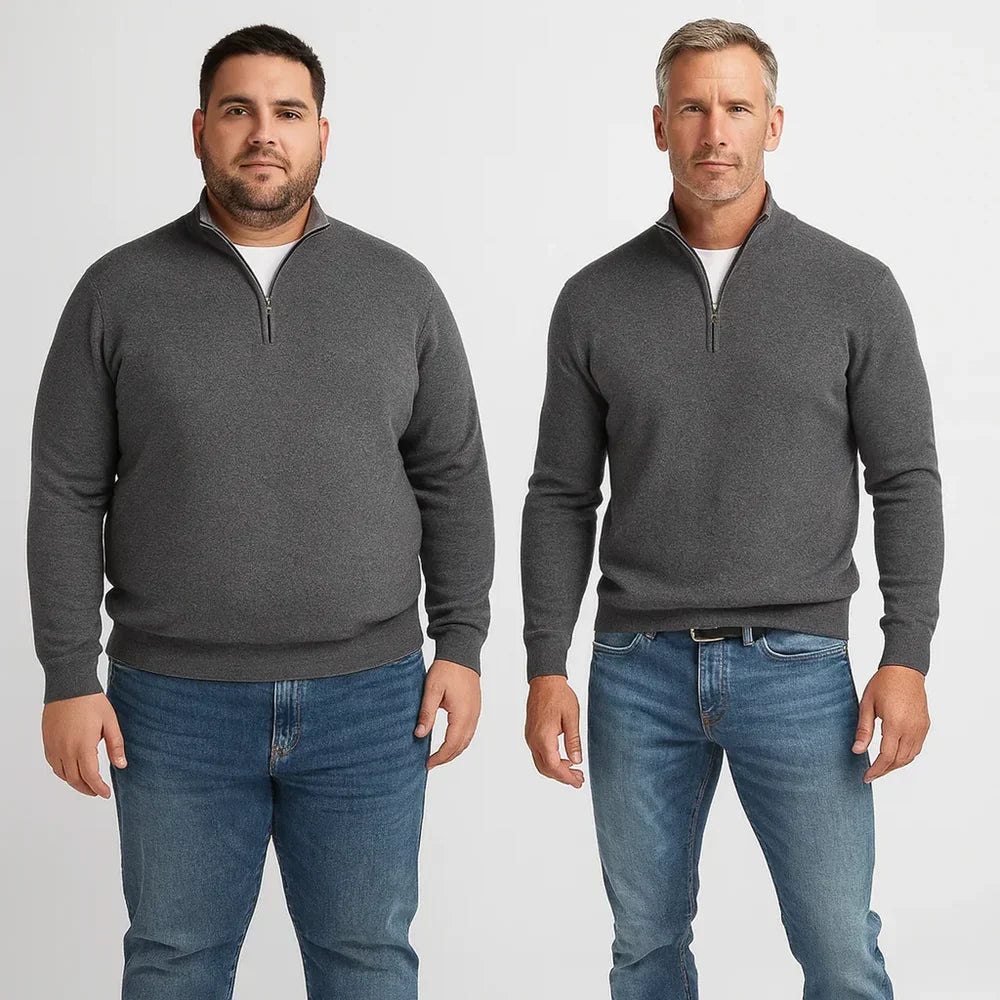 HARRISON OF CALIFORNIA | ZIP-UP PULLOVER FOR MEN