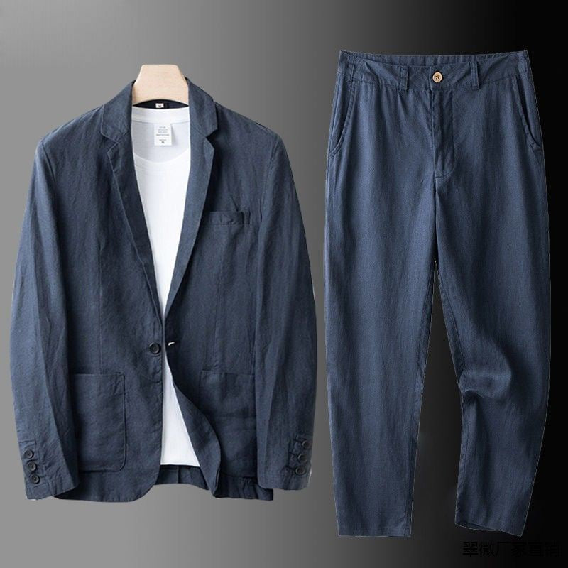 HARRISON OF CALIFORNIA | LINEN BLEND SUIT FOR MEN