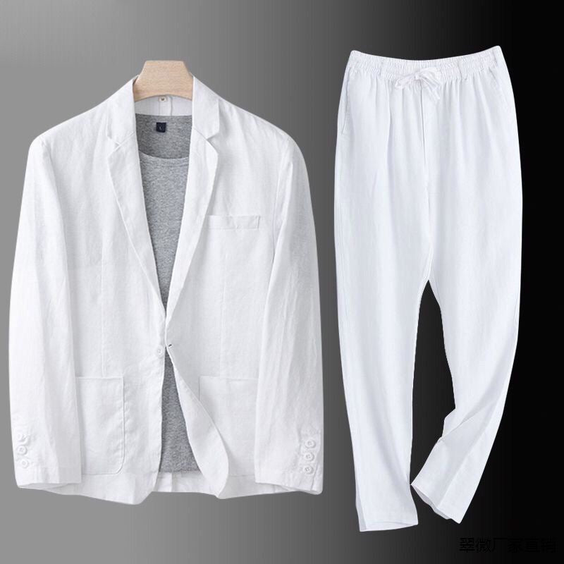 HARRISON OF CALIFORNIA | LINEN BLEND SUIT FOR MEN