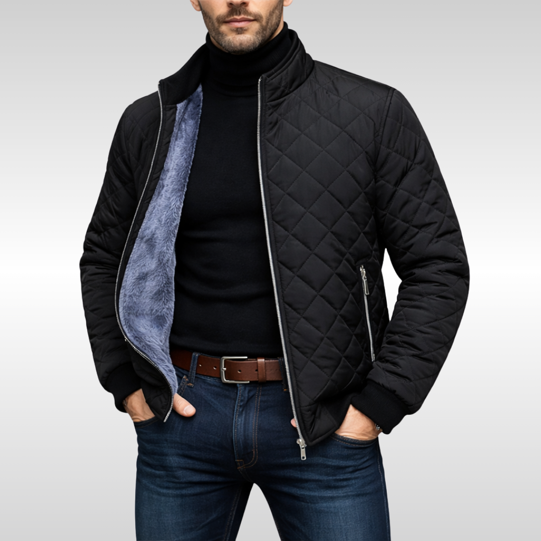 HARRISON OF CALIFORNIA | CLASSIC WARM QUILTED WINTER JACKET FOR MEN