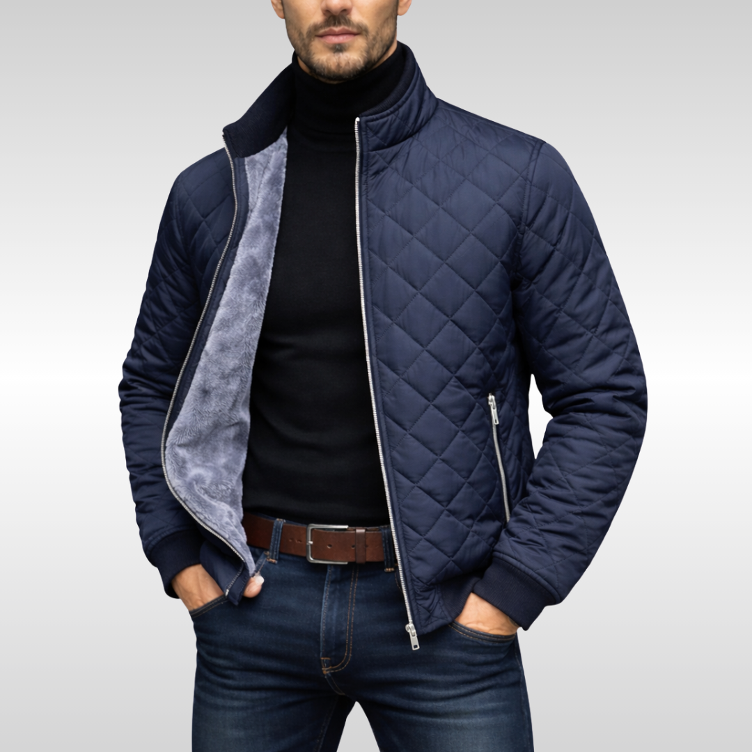HARRISON OF CALIFORNIA | CLASSIC WARM QUILTED WINTER JACKET FOR MEN