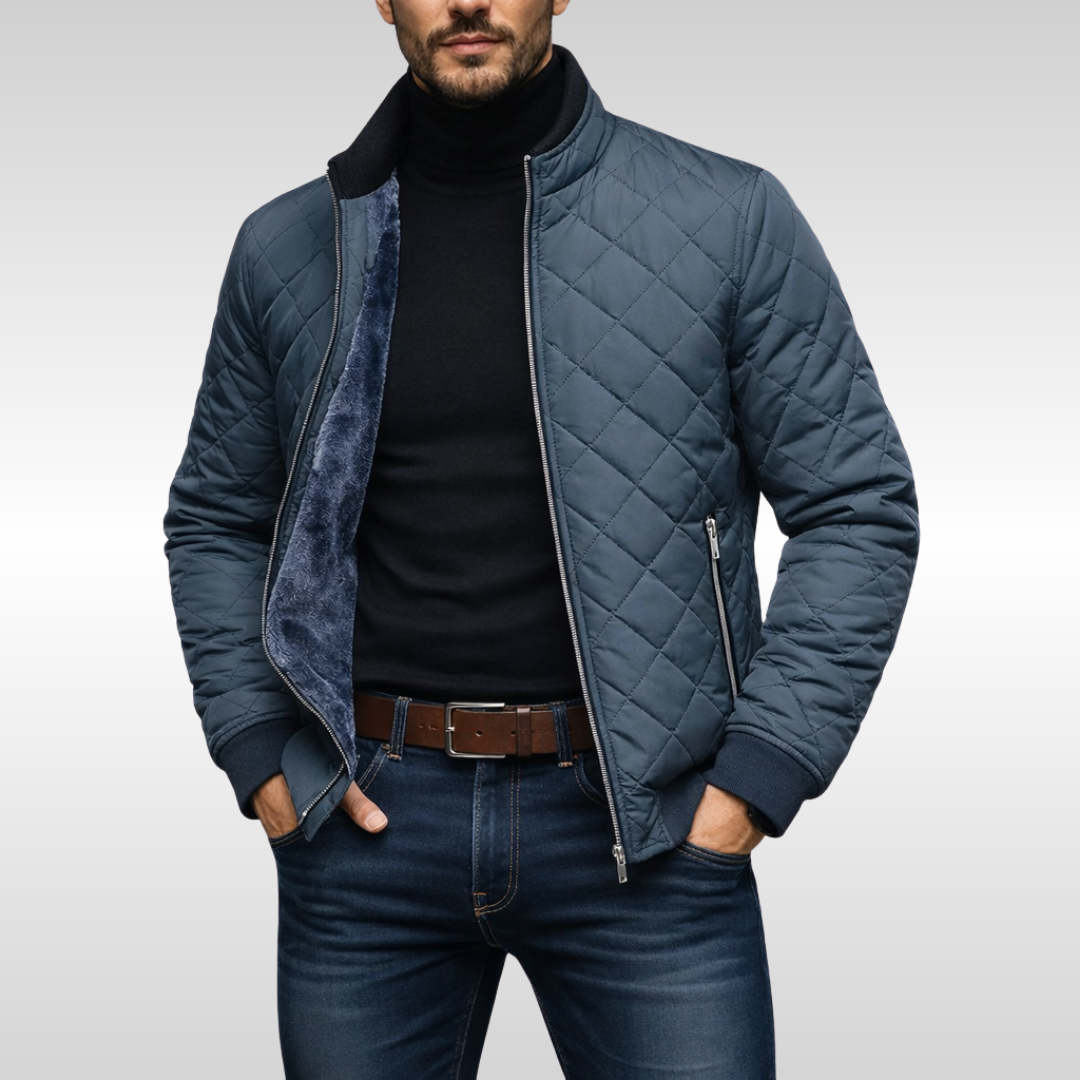 HARRISON OF CALIFORNIA | CLASSIC WARM QUILTED WINTER JACKET FOR MEN