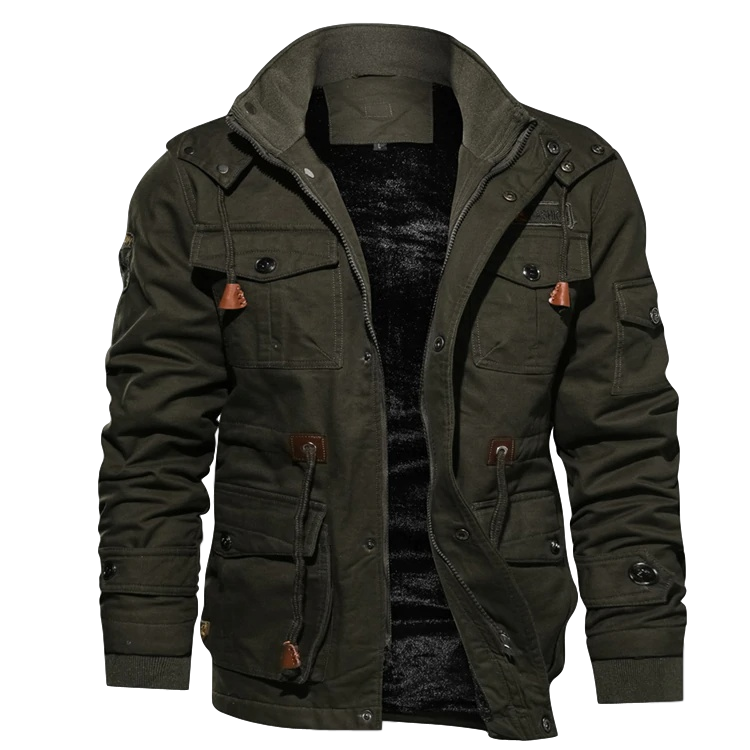 HARRISON OF CALIFORNIA | WINTER JACKET WITH SHERPA LINING FOR MEN