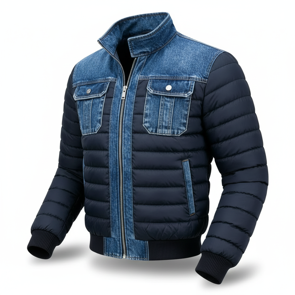 HARRISON OF CALIFORNIA | HYBRID INSULATED DENIM JACKET FOR MEN