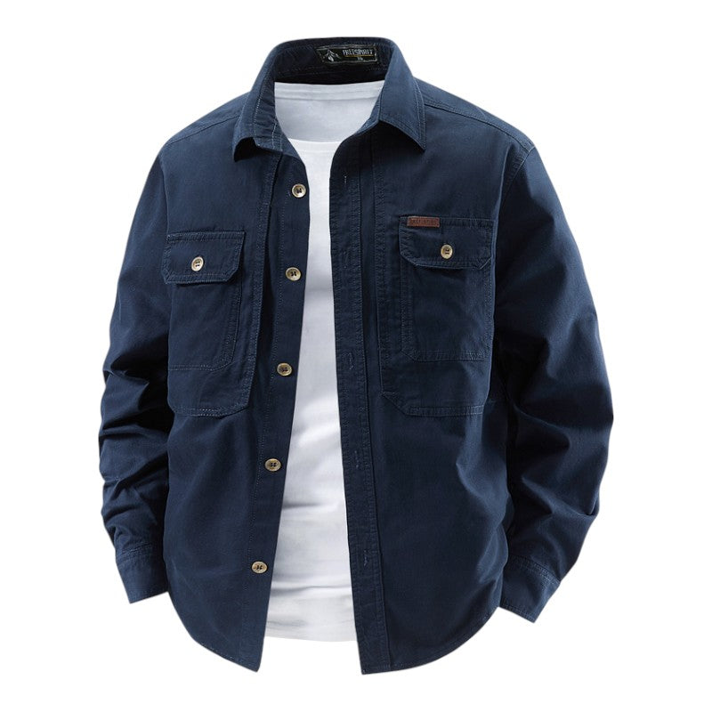 HARRISON OF CALIFORNIA | LONG SLEEVE UTILITY SHIRT FOR MEN