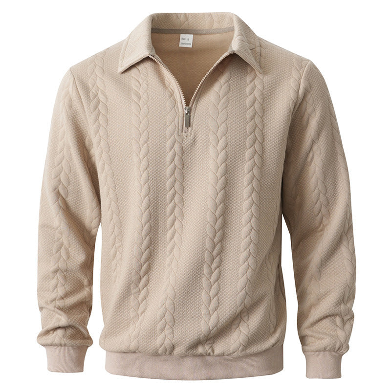 HARRISON OF CALIFORNIA | ELEGANT HALF-ZIP POLO FOR MEN