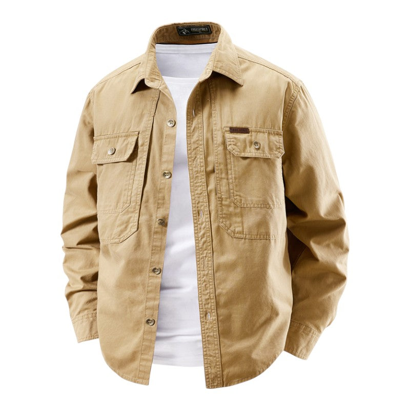 HARRISON OF CALIFORNIA | LONG SLEEVE UTILITY SHIRT FOR MEN