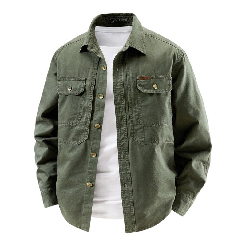 HARRISON OF CALIFORNIA | LONG SLEEVE UTILITY SHIRT FOR MEN