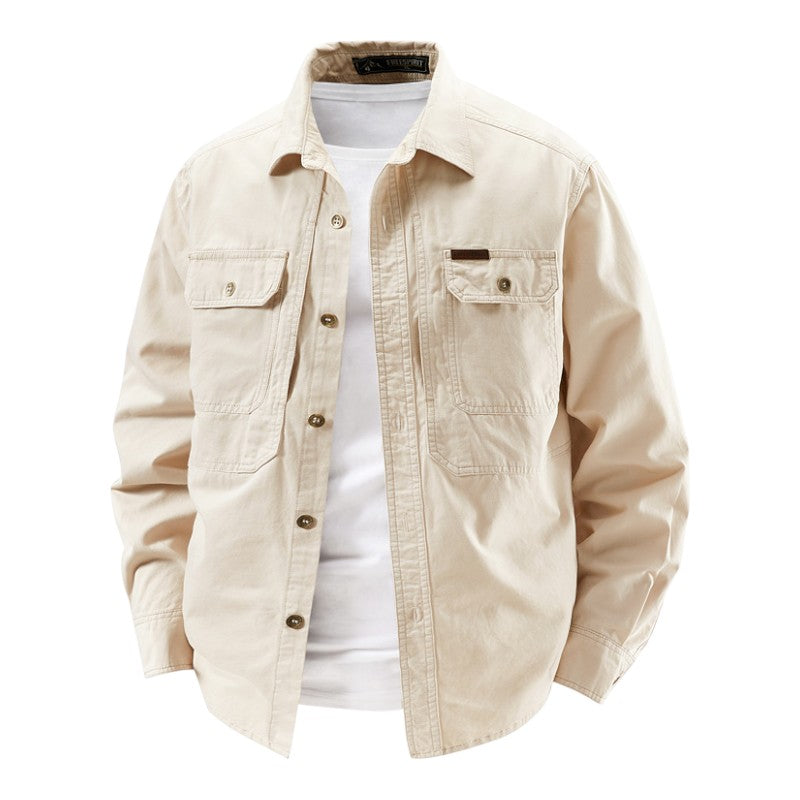 HARRISON OF CALIFORNIA | LONG SLEEVE UTILITY SHIRT FOR MEN