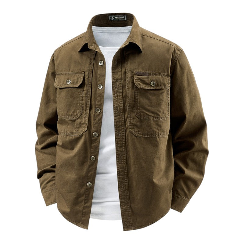 HARRISON OF CALIFORNIA | LONG SLEEVE UTILITY SHIRT FOR MEN