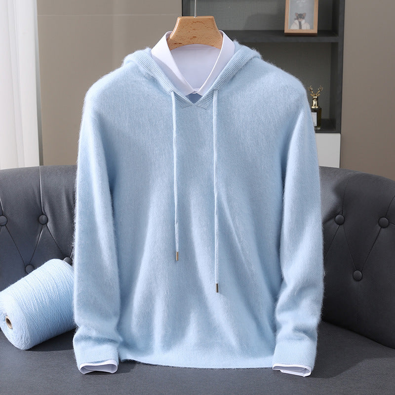 HARRISON OF CALIFORNIA | WOOL BLEND HOODIE FOR MEN