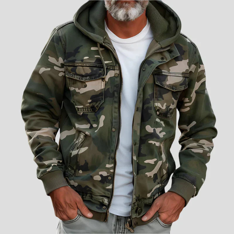 HARRISON OF CALIFORNIA | MILITARY STYLE HOODED JACKET FOR MEN