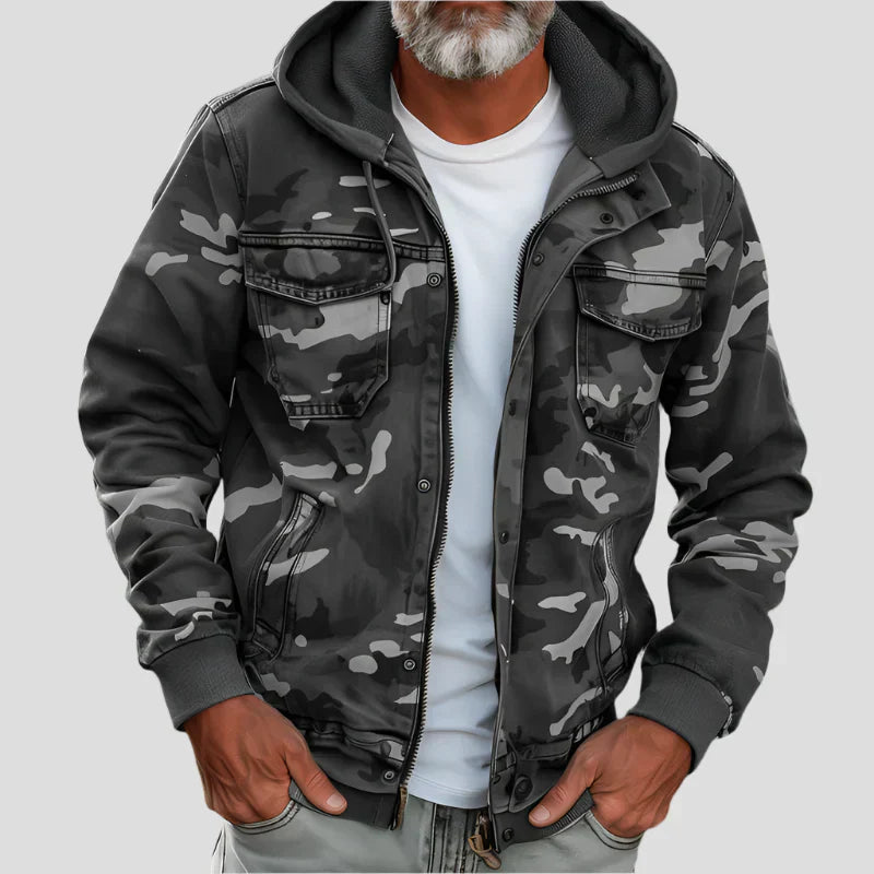 HARRISON OF CALIFORNIA | MILITARY STYLE HOODED JACKET FOR MEN